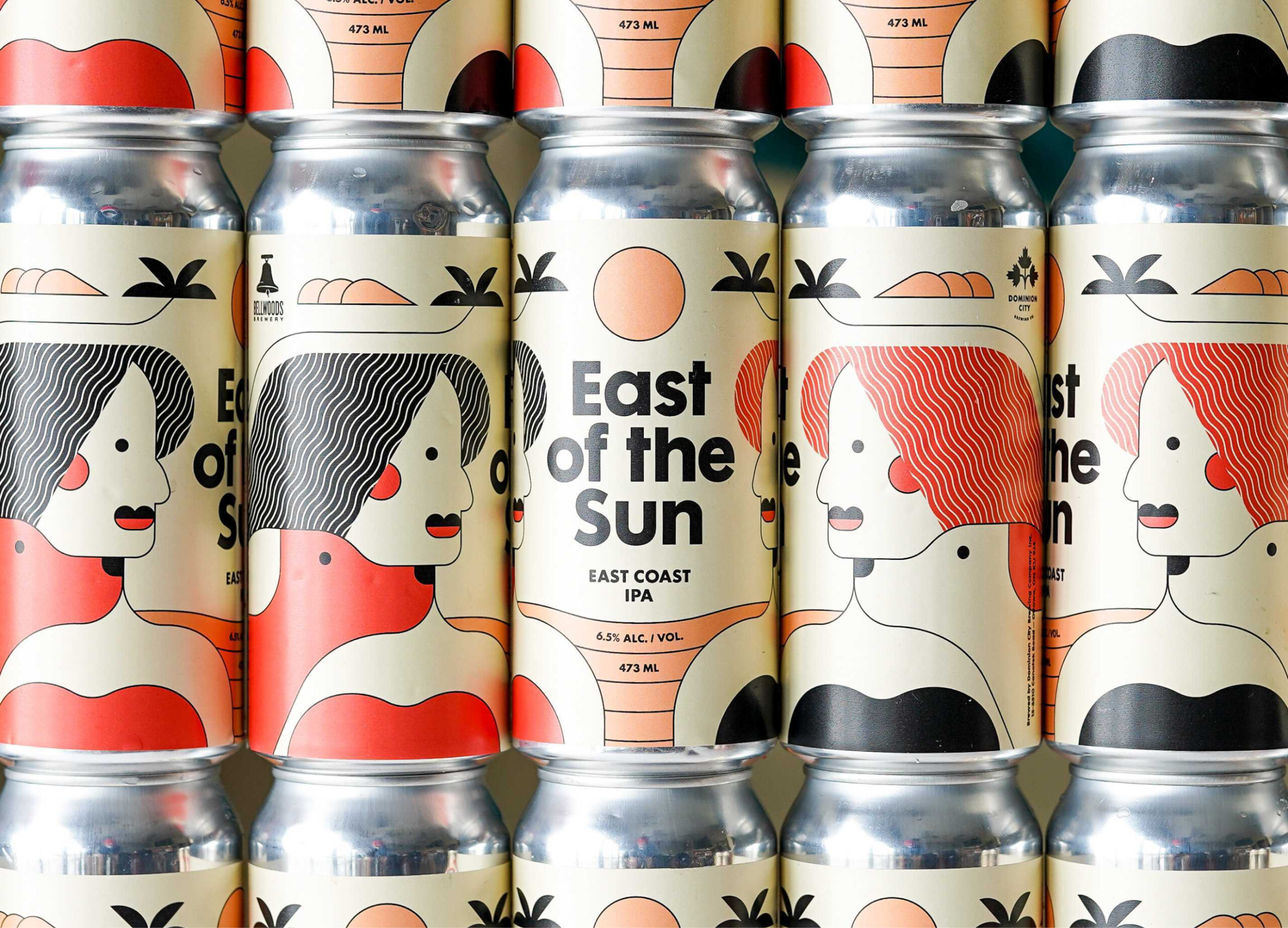 East of the Sun beer label.