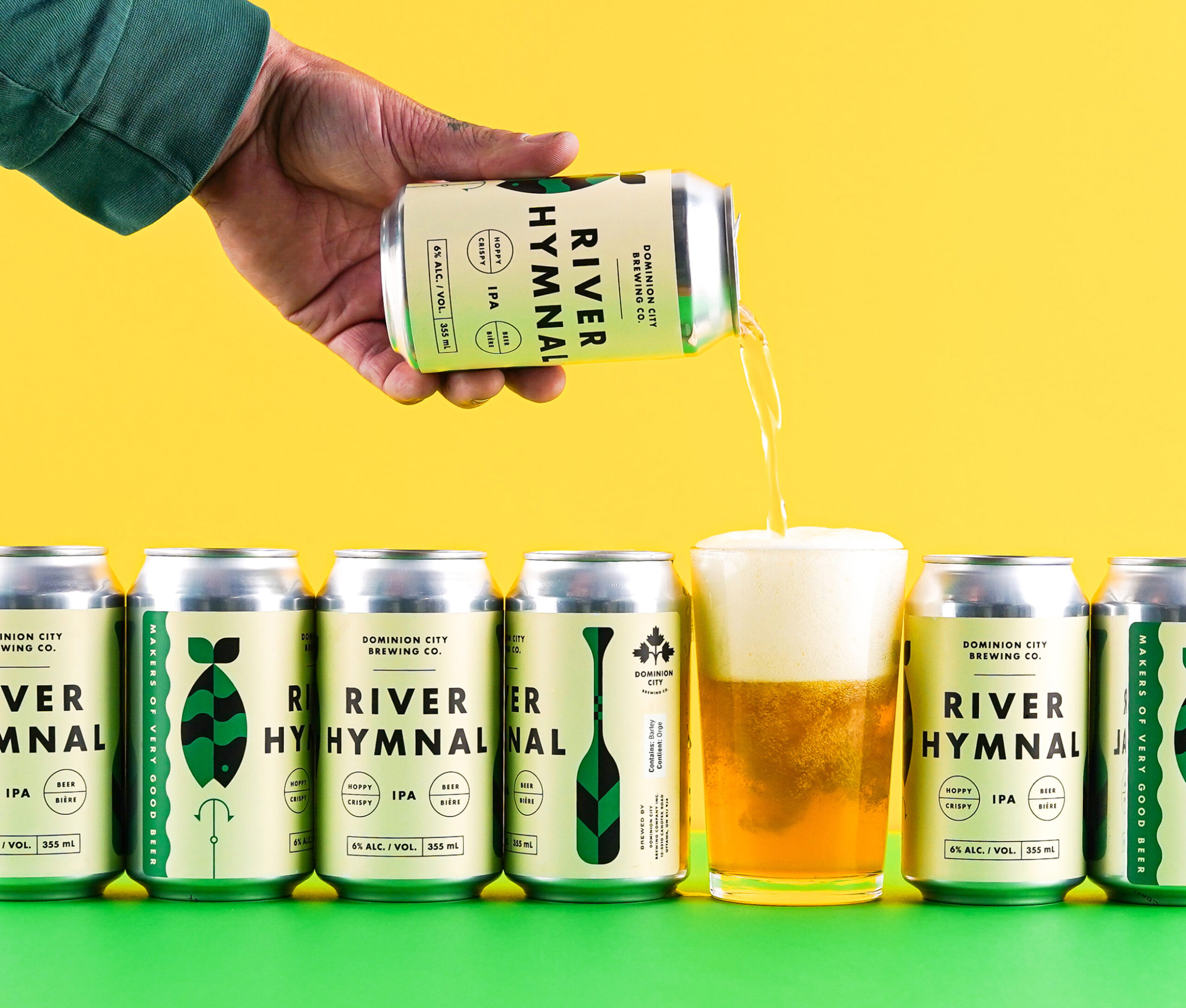 River Hymnal beer label.