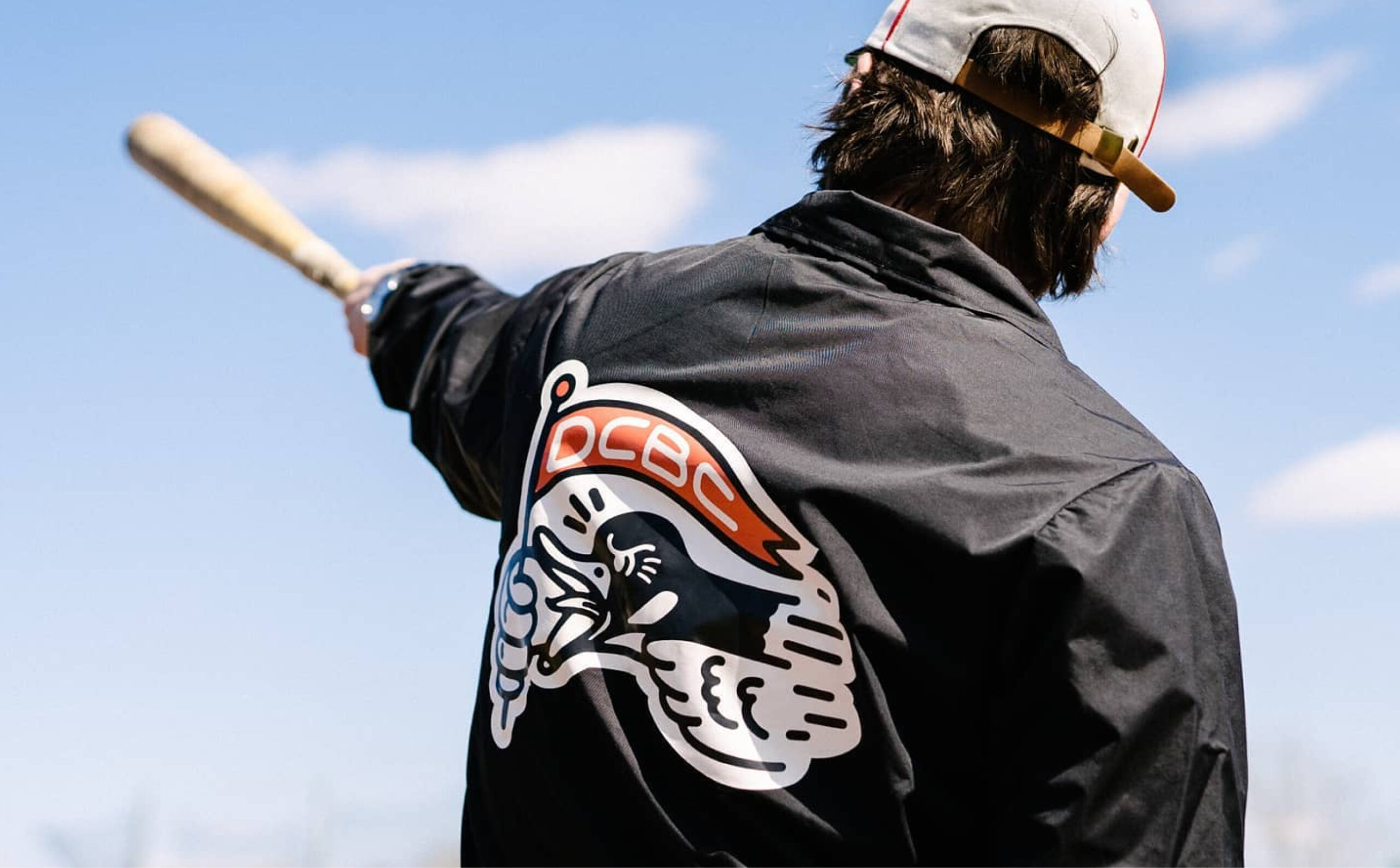 DCBC Fighting Geese baseball jacket.